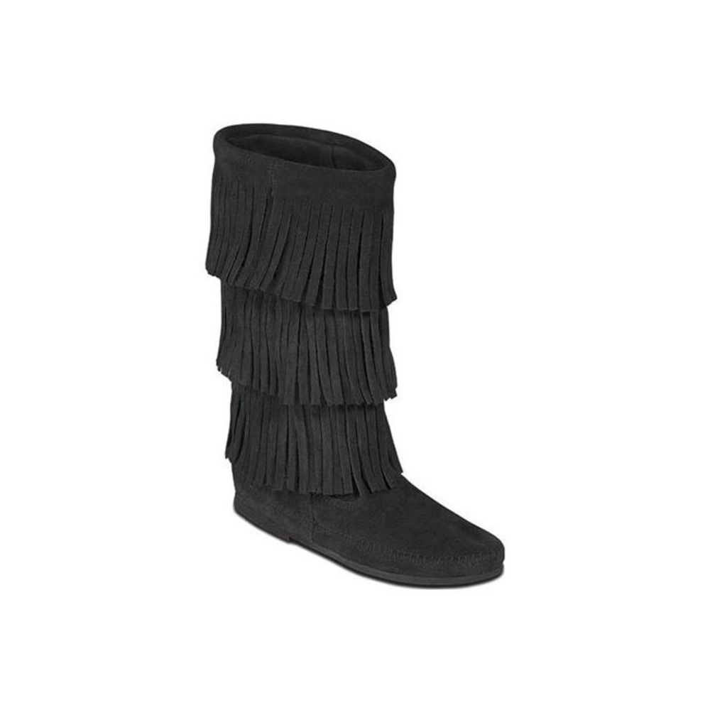 3 Layer fringe Minnetonka Boots